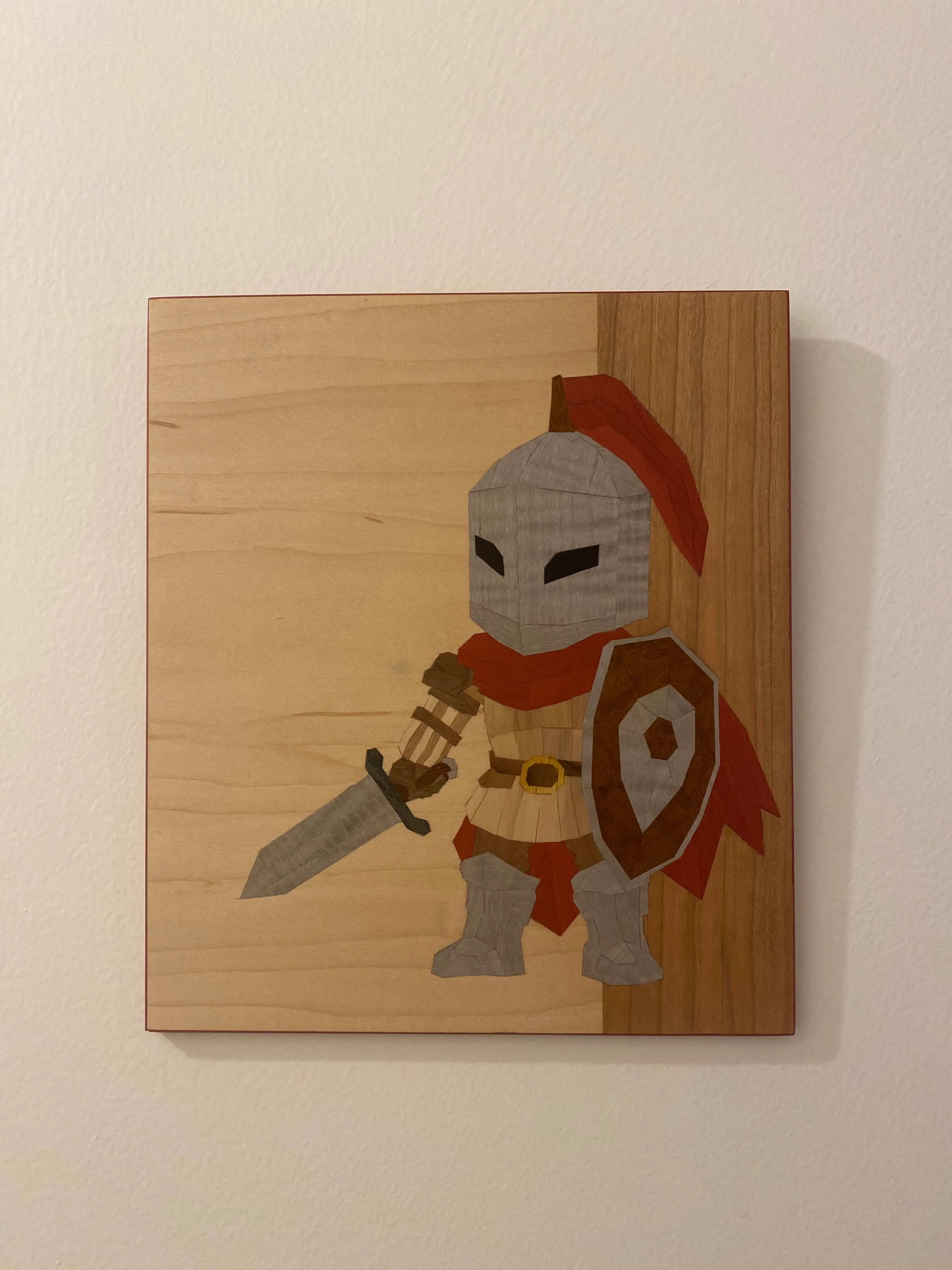 Le Chevalier — tableau marqueterie
